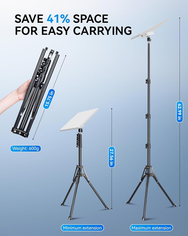 Foboull Starlink Mini Tripod Mount Kits, WindPro Wind-Resistant Design, Adjustable Height and Angle Tripod Mounting Kit with Starlink Mini Satellite for Camping and RV Travel - Image 5